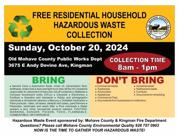 Free Household Hazardous Waste Collection Flyer