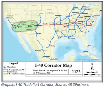 I-40 Corridor Map