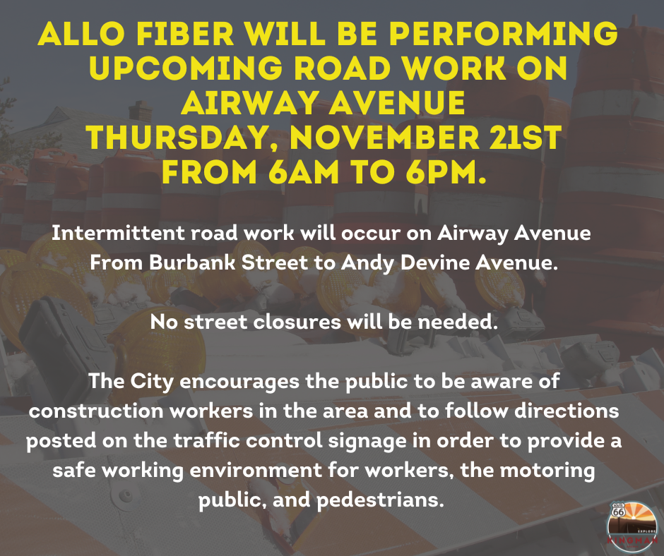 Roadwork on Airway Nov 21st